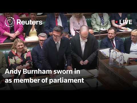 LIVE: Andy Burnham sworn in House of Commons