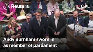 LIVE: Andy Burnham sworn in House of Commons
