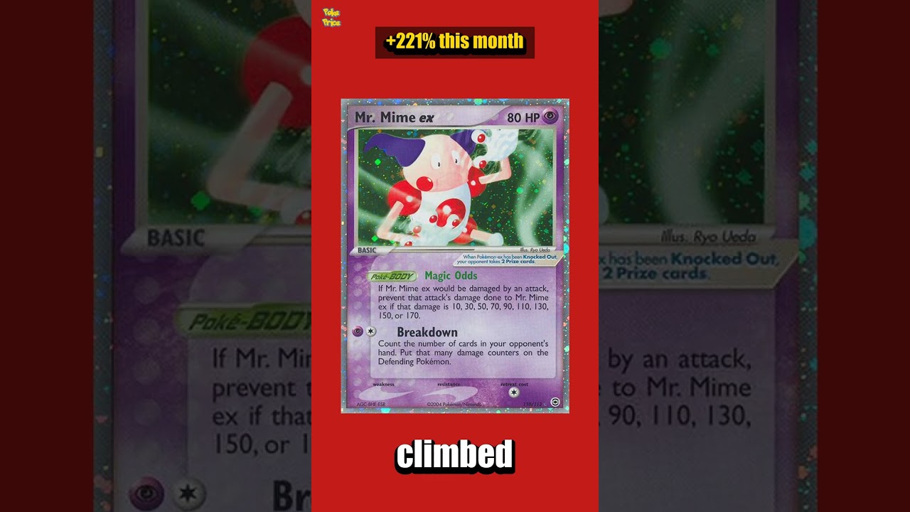 This Mr. Mime ex from FireRed & LeafGreen just climbed 221%  #shorts -  YouTube