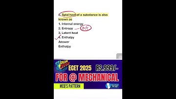 Mechanical MCQs for ECET 2025 🚀 | Q-135 Strategy to Achieve Top Rank!,#ecet2025