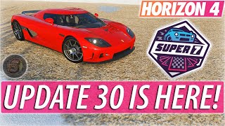 HORIZON SUPER7 LIVE STREAM Forza Horizon 4 UPDATE 30 Live Stream December 2020 Update FH4