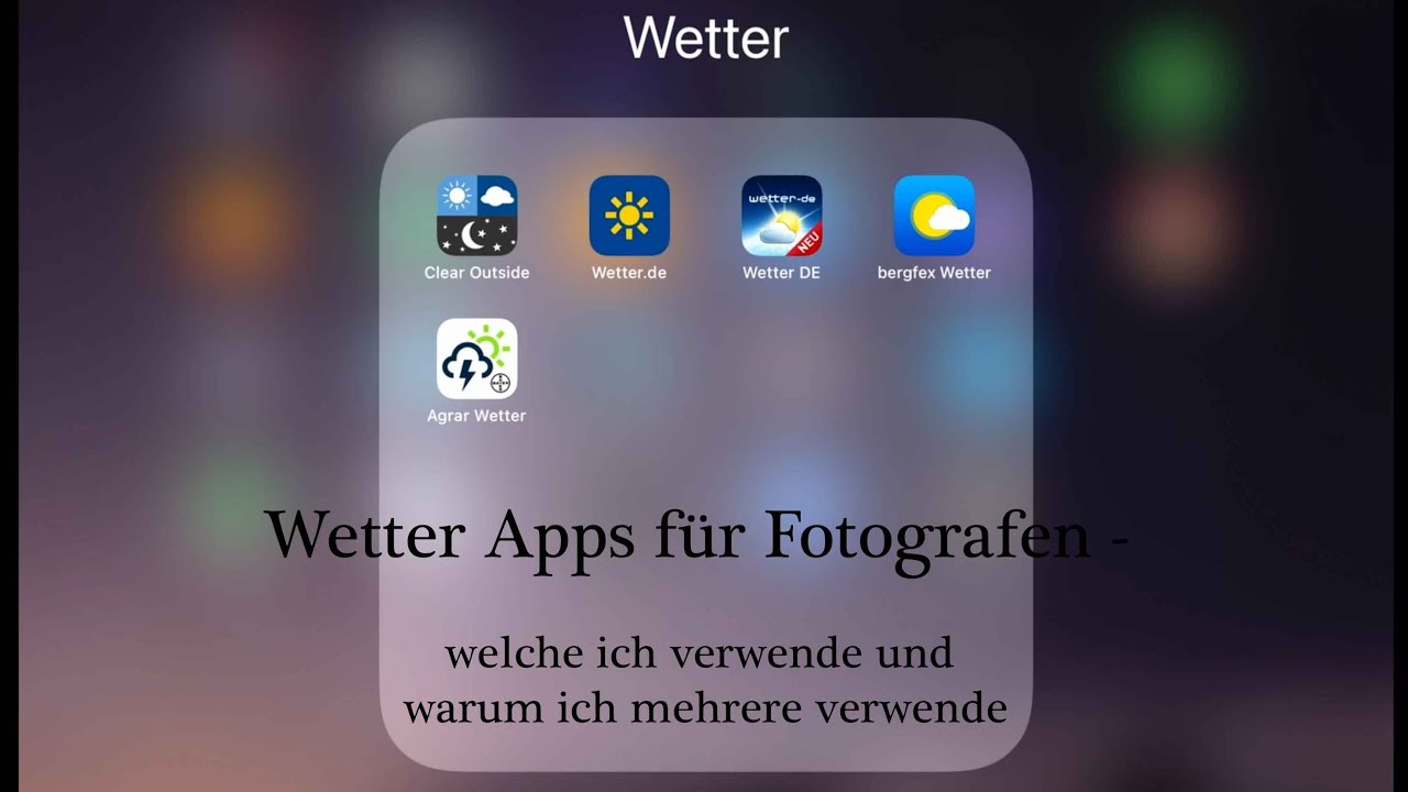 Apps für Fotografen - Wetter und Gewitter Apps (meine Apps die ich nutze)