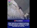 Vídeo mostra o momento em que o influenciador conhecido como ‘Homem-Aranha do Iêmen’ cai em cratera