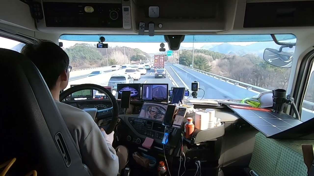 회인 정체... 트럭커 시점..