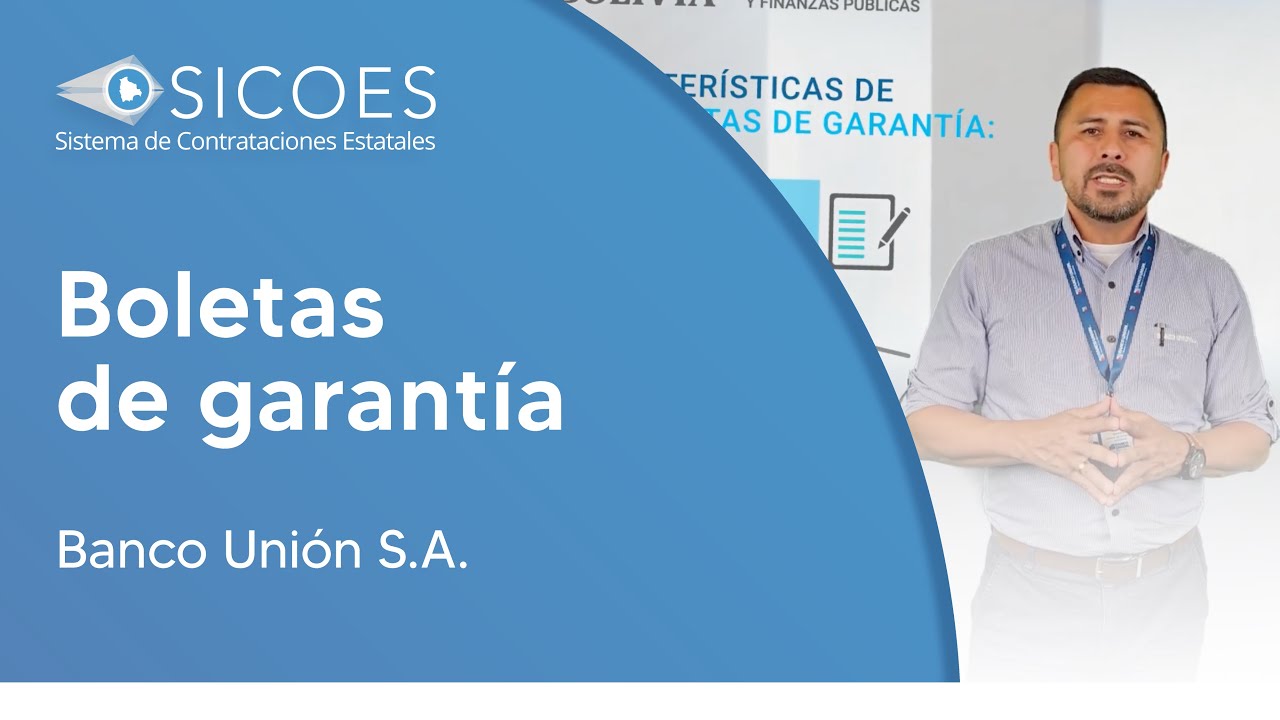 BOLETAS DE GARANTÍA - BANCO UNIÓN S.A.