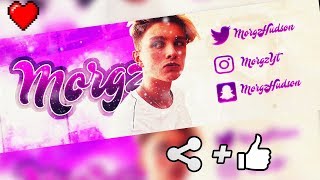 Morgz Purple Twitter Header : Epic Purple Banner-Header Design [2018]