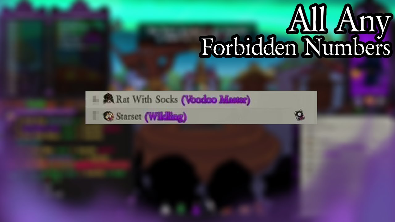[All Any] Forbidden Numbers - YouTube