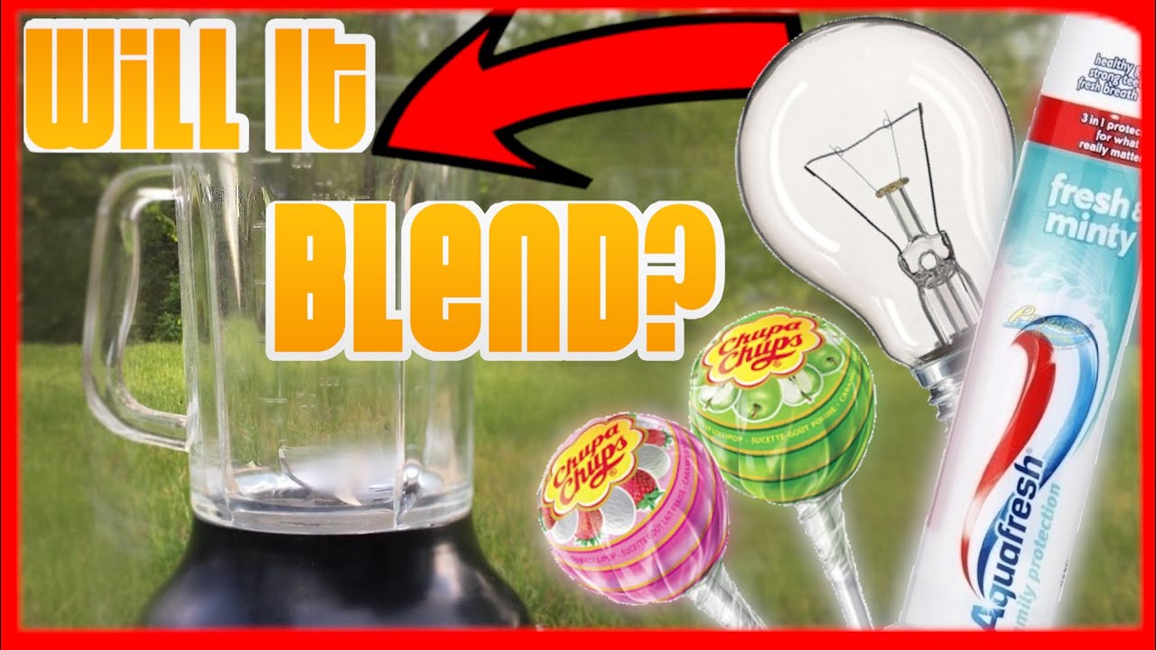 Will it blend ? Blender vs Wipes, Toothpaste, Lollipops, Bulb, Pencils