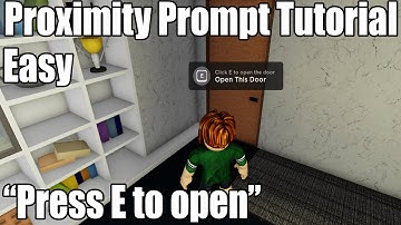 ROBLOX | Proximity Prompt Tutorial | Press E to....