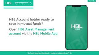 Open HBL Asset Management Account via HBL Mobile App