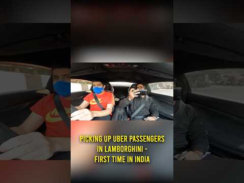 PICKING UP UBER PASSENGERS in LAMBORGHINI #Shorts