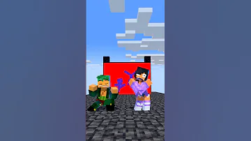 Hole In The Wall Lonely Dance With Zoro And Aphmau Minecraft Aphmau Kolongocraft 