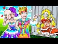 Paper dolls poor rapunzel become rich princess   rapunzel family  