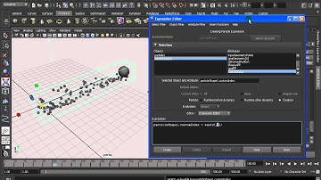 12 MayaParticle Systems 05_05 Particle Script: Index/Scale/Rotation/Speed