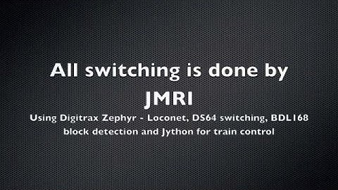 JMRI Digitrax Train Automation