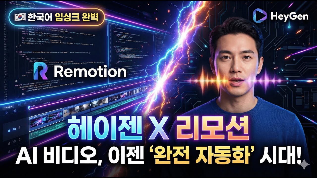[2026 최신] Claude Code Skills로 AI 영상 자동 제작! HeyGen + Remotion 완벽 연동 (무료)