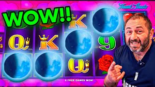 OMG SUPER RARE 4 MOONS TRIGGER MASSIVE JACKPOTS ON HEART THROB!!!
