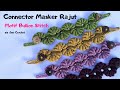 Konektor Masker Rajut Motif Bullion Stitch/ How to Crochet Face Mask Adapter / Crochet