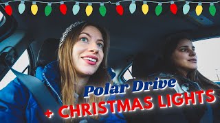 CHRISTMAS LIGHTS ✨ + POLAR DRIVE at Toronto Pearson Airport 🎄 | WINTER Holiday Season in CANADA 🇨🇦