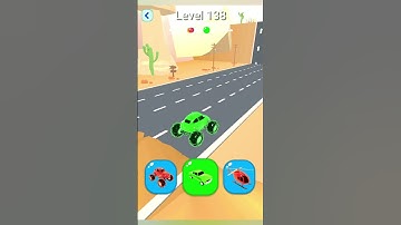 Shape-Shifting 2 GAMEPLAY Level No -138 Walkthrough - New Update Car Racing #Shorts #ShapeShifting