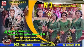 Live 2  AVS  //  Pernikahan  AGUNG  &  YOLANDA // N3 Musik // N3 Audio //  Senin, 19 - 01-2026