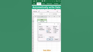 How to Automatically write Date Excel tips and tricks