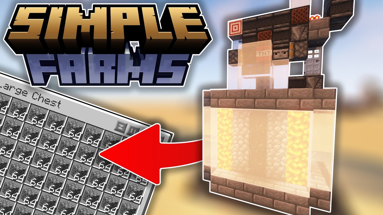 Ferme à COBBLESTONE AUTOMATIQUE (23 000 cobbles/heure) - Minecraft 1.19