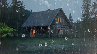 The Sound of Heavy Rain in The Forest . Eliminate Fatigue . Overcome Insomnia