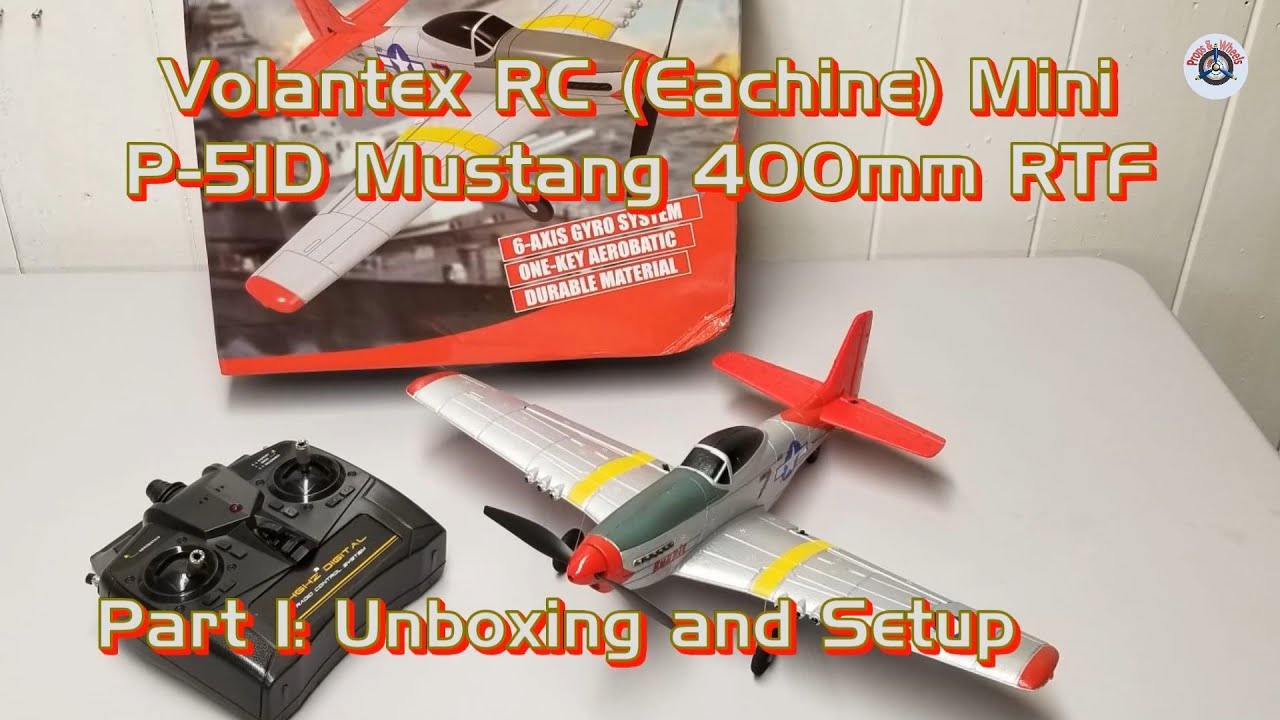 Mustang P51D 4CH Fighter 400mm RC Airplane 6-Axis Gyro Aerobatic