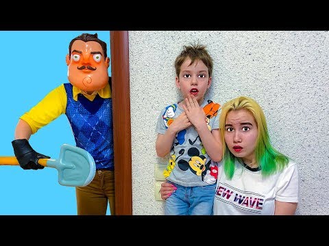 Привет сосед приснился в страшном сне! Дети следят за Hello neighbor !