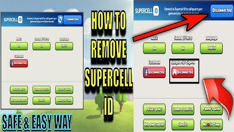 How to Disconnect/Remove Supercell ID and back to google Play Games / Clash of Clans(RoadMotovlog)