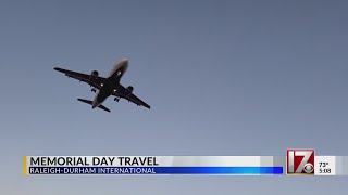 Memorial Day travel at Raleigh-Durham International Airport