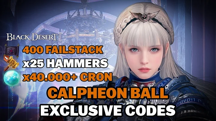 BDO | Exclusive Rewards and Codes From Calpheon Ball | 40000+ Cron x25 Hammers 400 Failstack & MORE!
