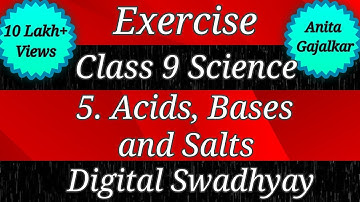 Exercise class 9 science chapter 5 Acids, bases and salts । Exercise acids bases and salts । Std 9