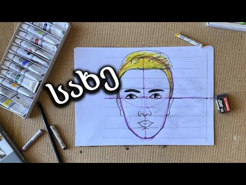 როგორ დავხატოთ პორტრეტი/How to draw a portraits with pencil/easy portrait drawings