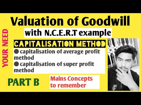 Goodwill Capitalisation Method Capitalisation method | how to calculate goodwill | class 12 accounts ...