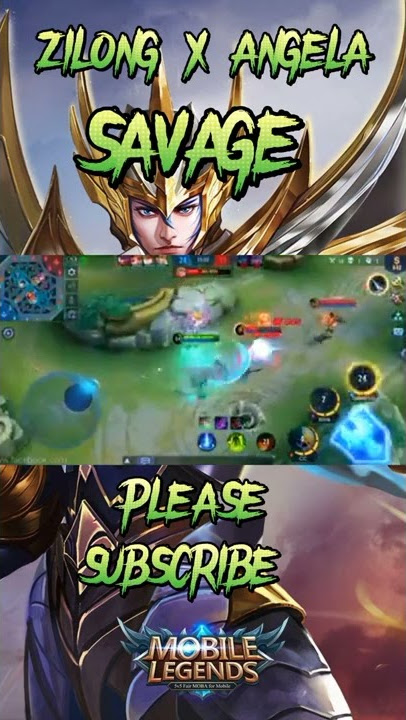 zilong x angela savage moments #shorts #mobilelegends