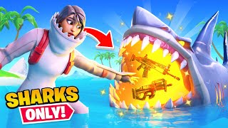 Fortnite But Shark Loot ONLY Challenge!