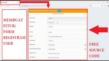 Membuat form register untuk user