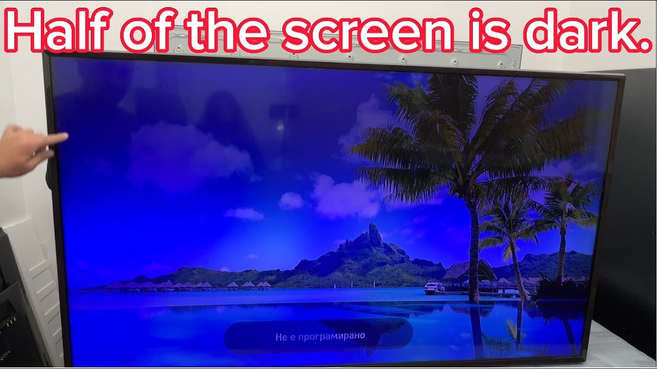 How to fix half screen dark LG 65'' UJ6320 UHD TV 4K FULL HD