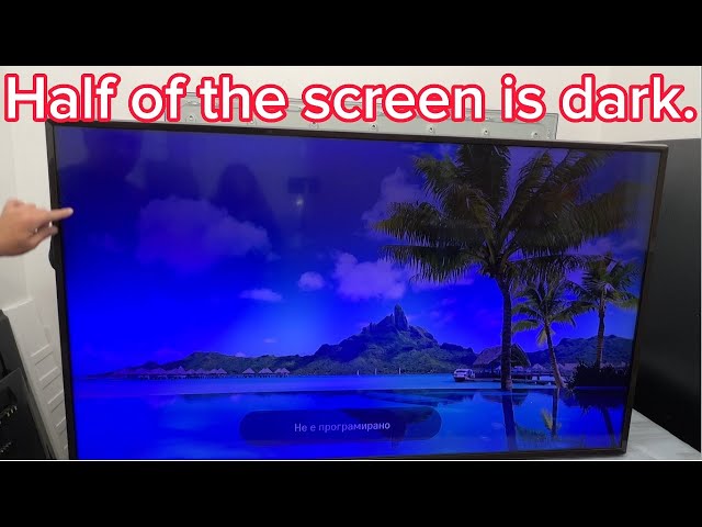 How to fix half screen dark LG 65'' UJ6320 UHD TV 4K FULL HD