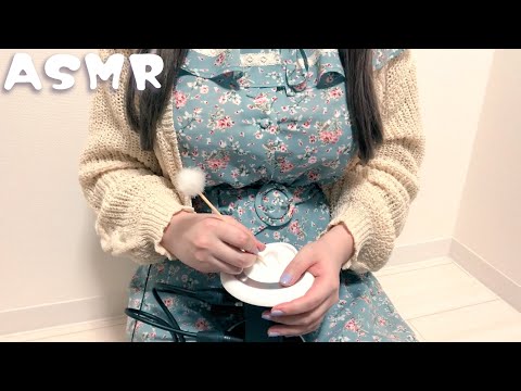 【ASMR】彼女の膝枕と強めの竹耳かき(お腹の音多め)｜Ear Cleaning