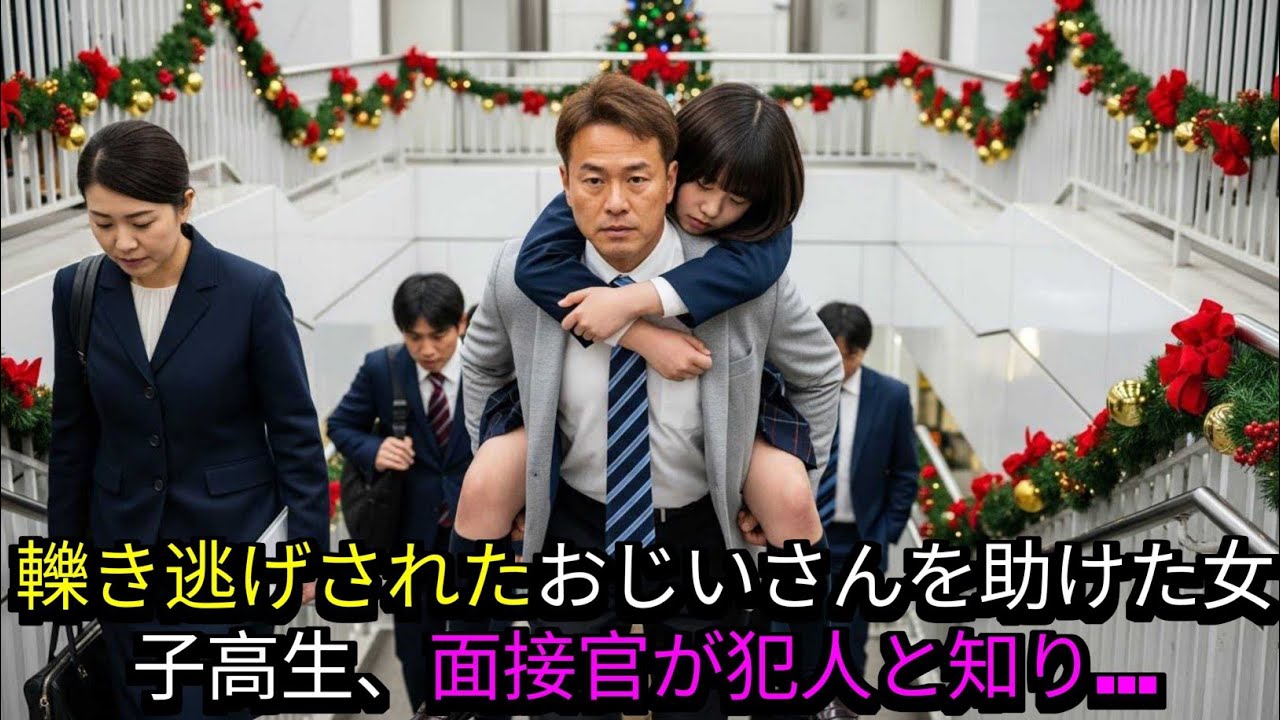 感動する話ひき逃げされたおじいさんを助けた極貧女子高生直後の就職面接で面接官が轢き逃げ犯だと気づいた時女子高生がとった行動