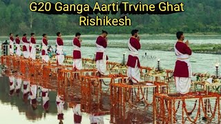 G20 summit Ganga Aarti Rishikesh#india#viralvideo #trinding #g20summit2023#gangaarti #rishikesh