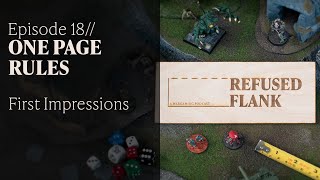 RF18 // One Page Rules // First Impressions