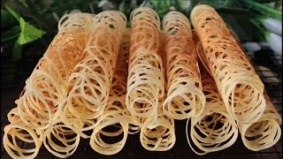SUPER CRISPY!! Delicious! Amazing Street Food In 5 minutes! Sweet Crunchy Cobweb Pancakes! Net Worth