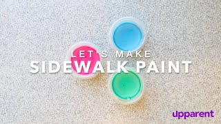 How to Make Sidewalk Chalk Paint  Crafts for Kids