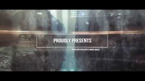 After Effects Template   Cinematic Slideshow