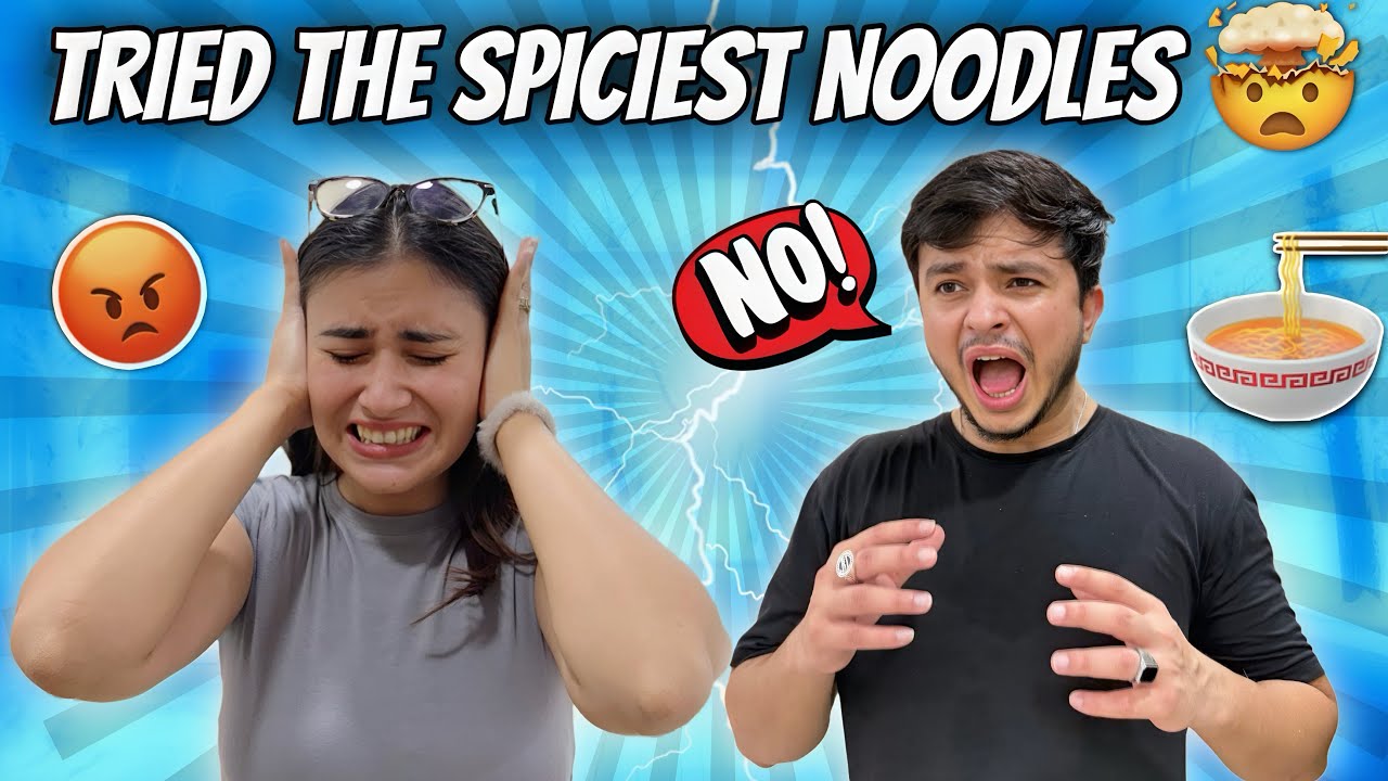Tried the Spiciest Korean Noodles 🤯 Haaye Mirchi