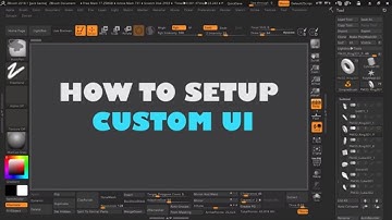 ZBrush 2018 CUSTOM UI